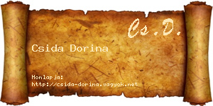 Csida Dorina névjegykártya