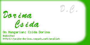 dorina csida business card